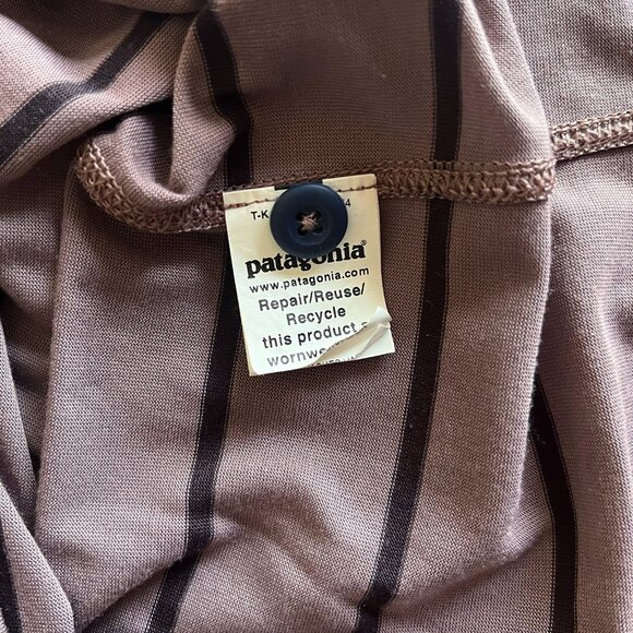 Patagonia mauve "Capilene Cool Trail Bike Henley" S - Picture 5 of 9